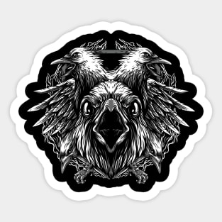 Three Ravens Sticker